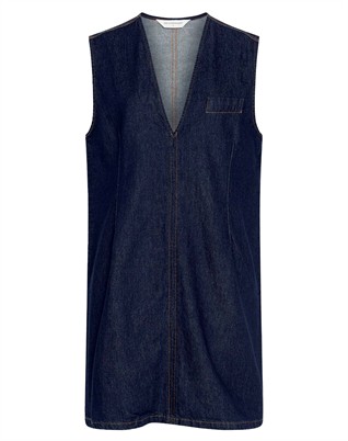 MSCHAdna Alena SL Kleid - Dark Blue Wash